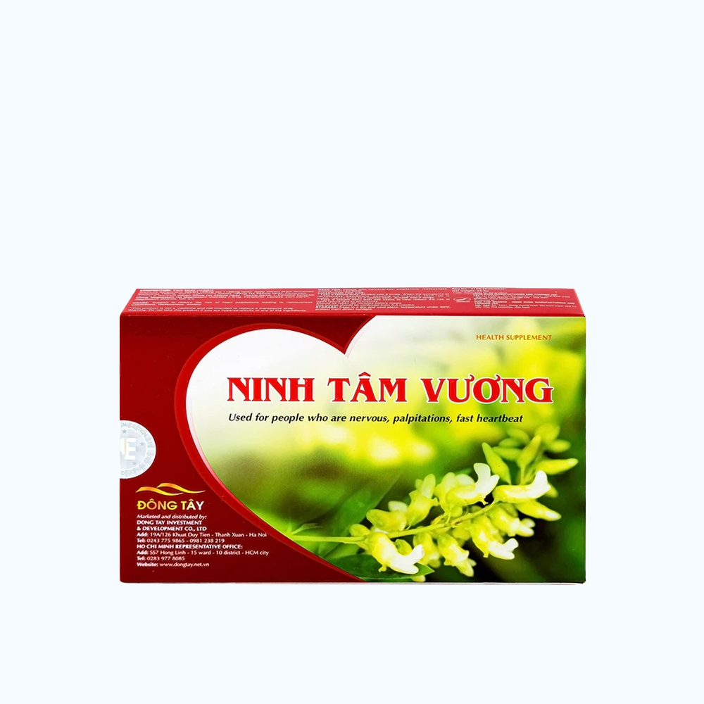 Viên uống Ninh Tâm Vương hỗ trợ giảm hồi hộp, trống ngực  (30 viên)