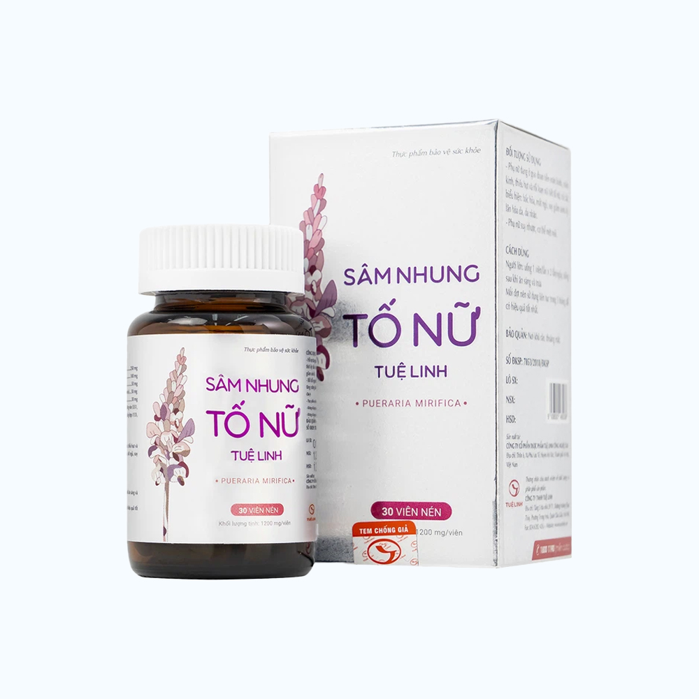 Viên uống Tuệ Linh Sâm Nhung Tố Nữ (hộp 30 Viên)