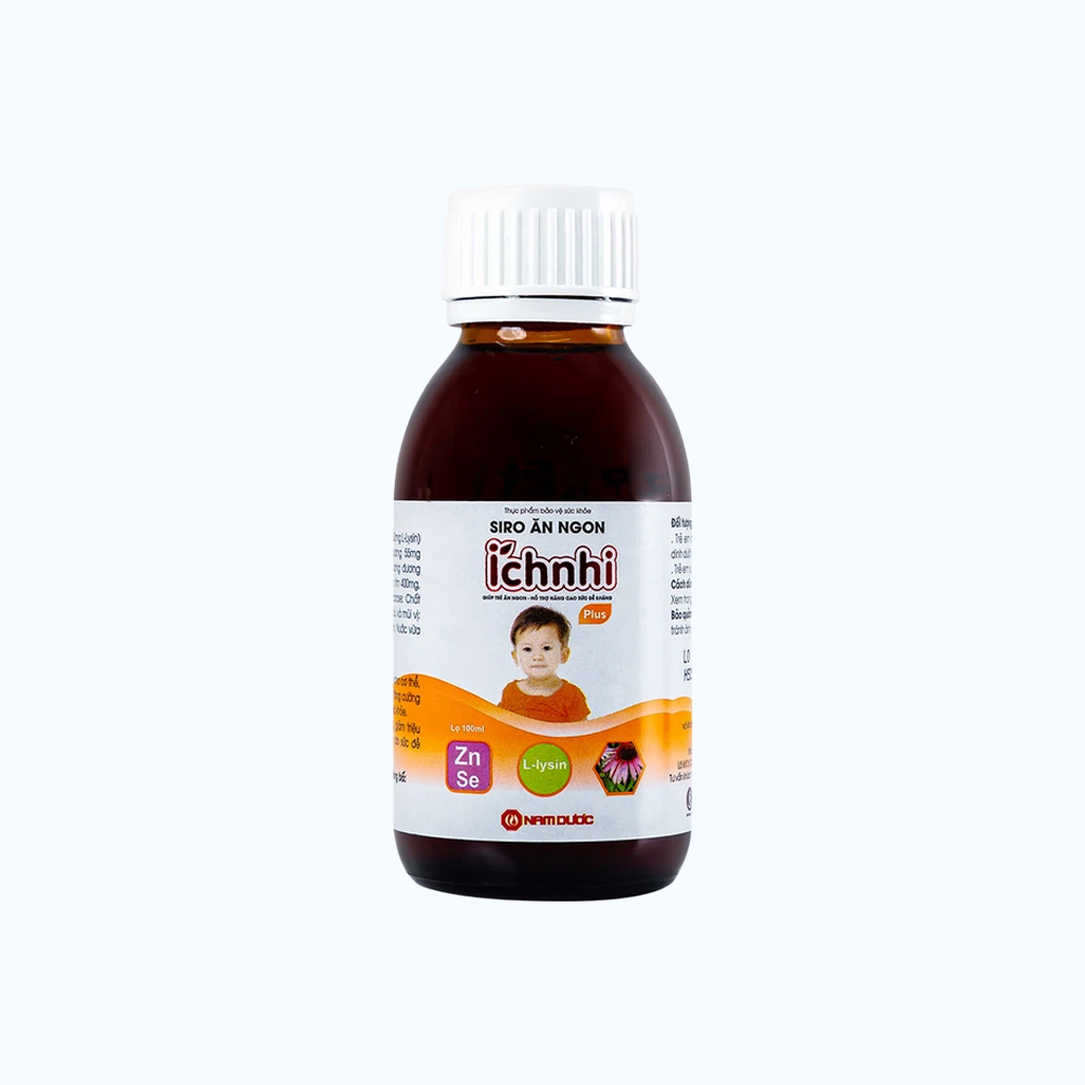 Siro ăn ngon plus cho trẻ từ 2 tuổi Ích Nhi (Chai 100ml)