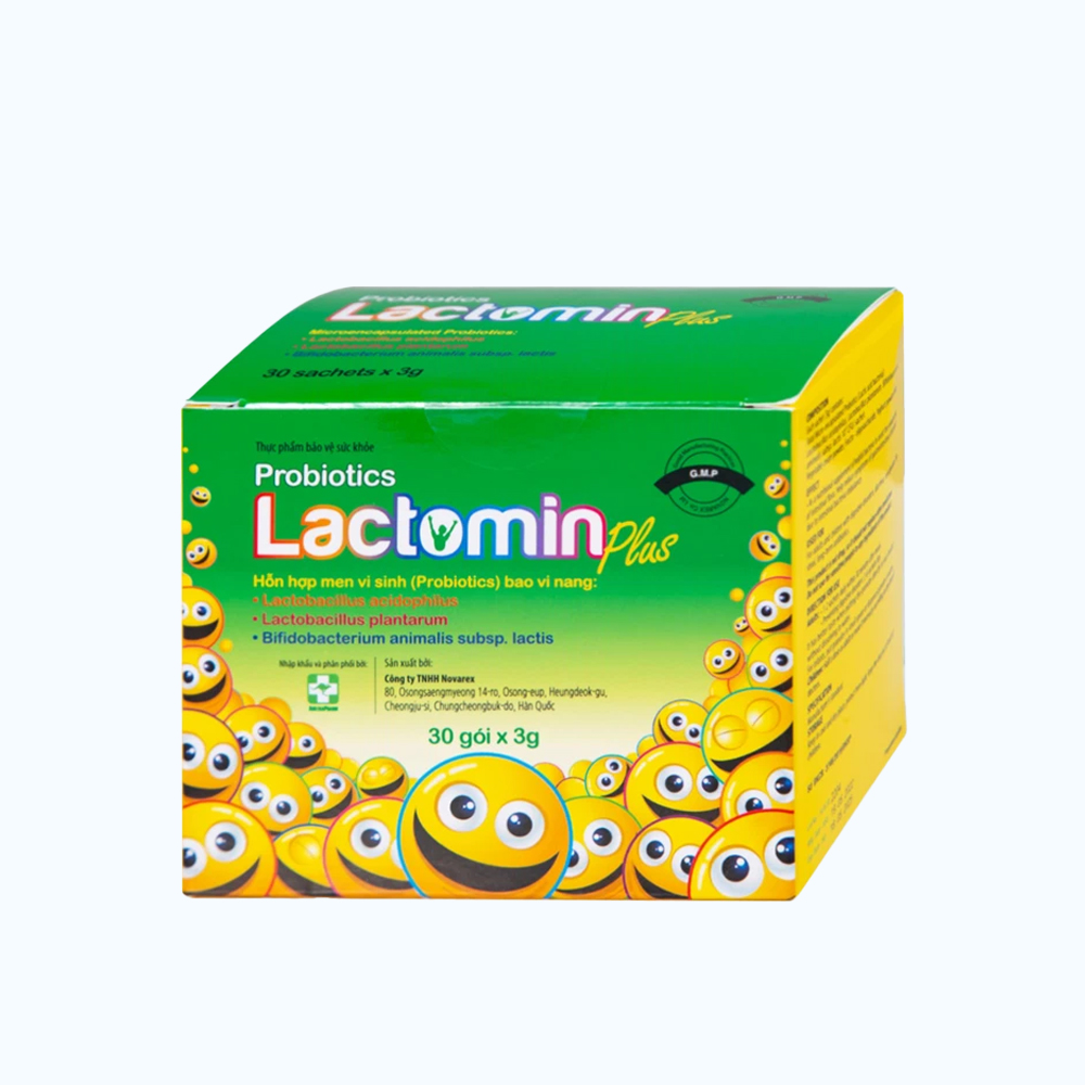 Bột pha uống Lactomin Plus bổ sung vi khuẩn có ích & hỗ trợ phòng ngừa rối loạn tiêu hóa (30 gói/hộp)