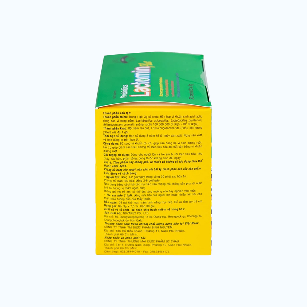 Bột pha uống Lactomin Plus bổ sung vi khuẩn có ích & hỗ trợ phòng ngừa rối loạn tiêu hóa (30 gói/hộp)