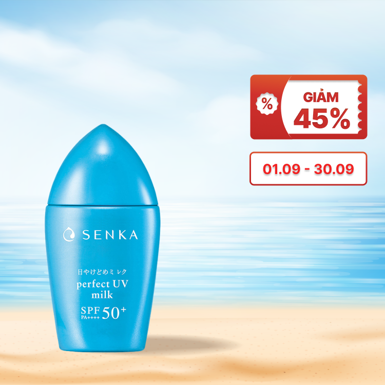 Sữa Chống Nắng SENKA Perfect UV Bảo Vệ Da Khỏi Tác Hại Của Tia UV SPF50+ PA++++ (Chai 40g)