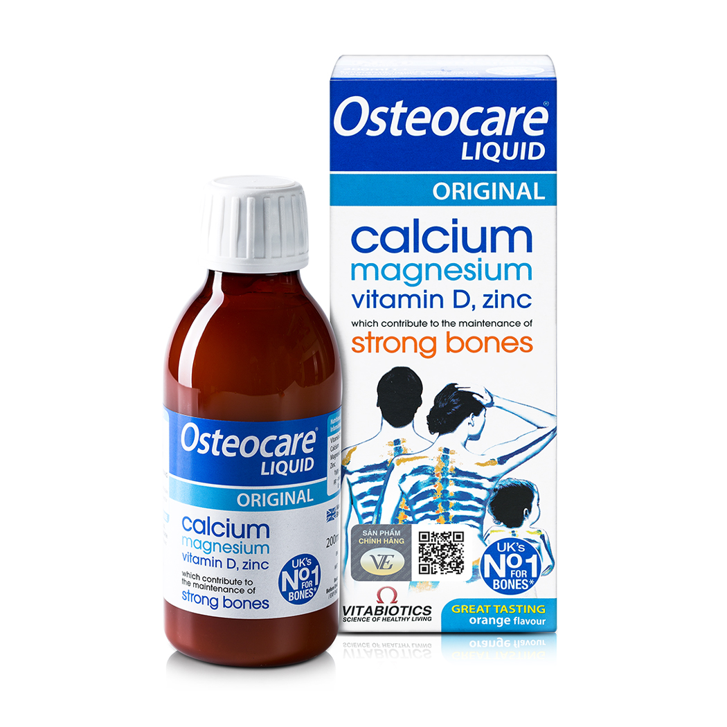 Siro Vitabiotics Osteocare (Chai 200ml) giúp xương răng chắc khỏe cho trẻ