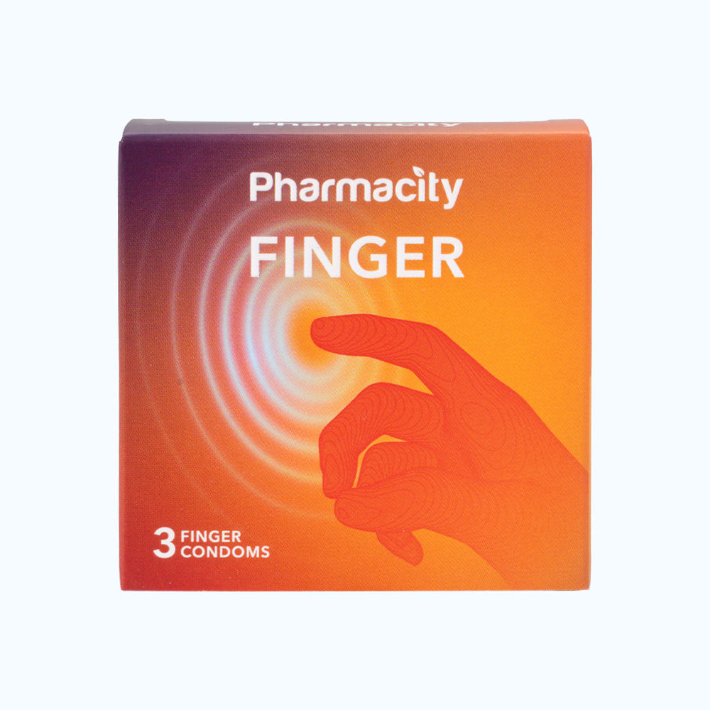 Bao Cao Su Ngón Tay Pharmacity Finger Condom (Hộp 3 cái)