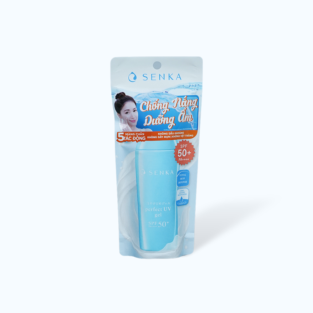 Gel Sữa Chống Nắng SENKA Perfect UV Bảo Vệ Da Khỏi Tác Hại Của Tia UV SPF50+ PA++++ (Chai 80g)