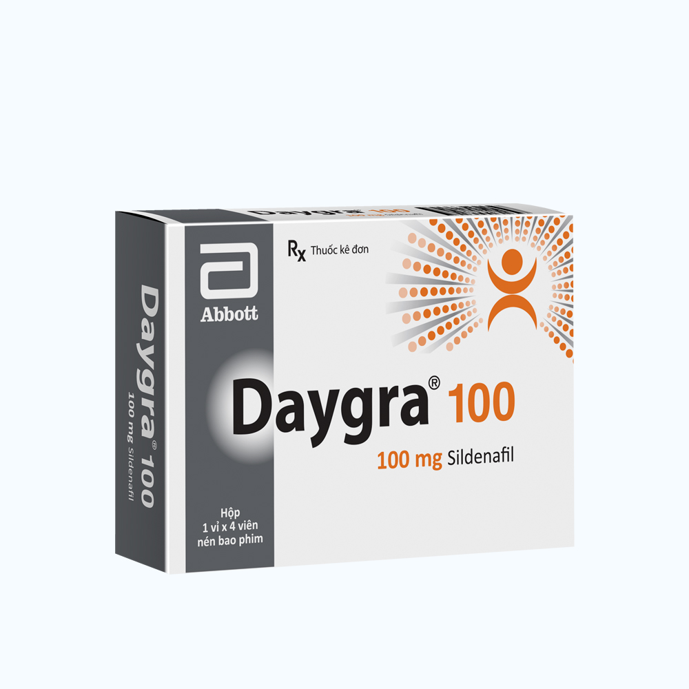 Daygra Viên nén Daygra 100mg điều trị rối loạn cương dương ở nam giới (1 vỉ x ...