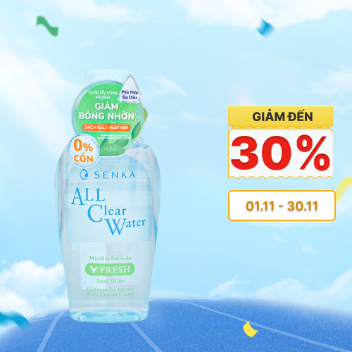 Nước tẩy trang sạch thoáng Senka A.L.L Clear Water Fresh (230ml)