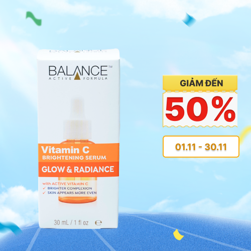 Serum BALANCE Active Formula Vitamin C Brightening làm Sáng Da (Chai 30ml)