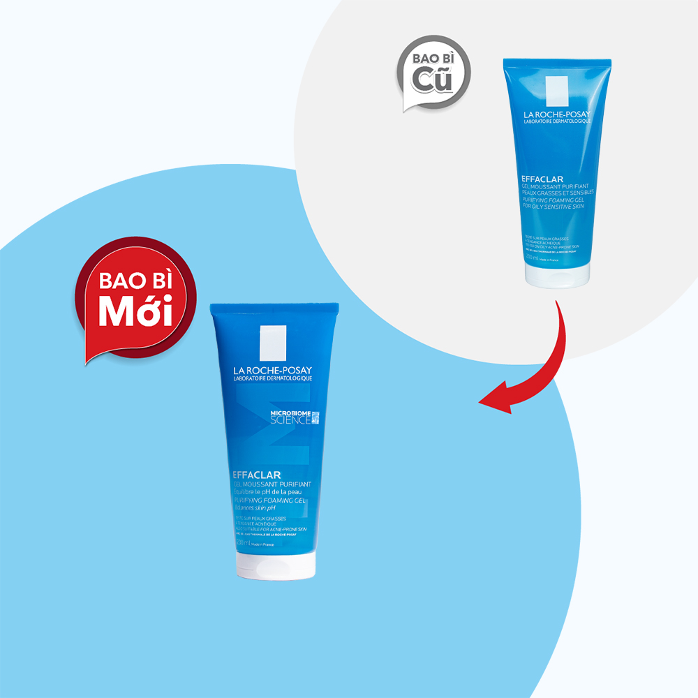 Gel rửa mặt LA ROCHE POSAY Effaclar Purifying For Oily Sensitive Skin cho da dầu nhạy cảm (200ml)