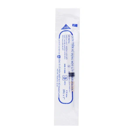 Bơm tiêm 3ml/cc 25G Vinahankook dùng một lần (100 cái)