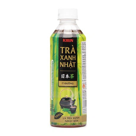 Kirin trà xanh Nhật ít đường thanh mát, ngon hơn khi uống lạnh chai 345ml