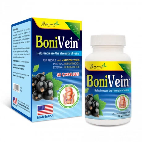 viên uống Botania BoniVein (lọ 30 viên) phòng ngừa bệnh trĩ, giãn tĩnh mạch