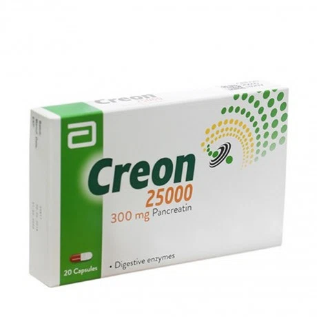 Viên nang Creon 25000 bổ sung men tụy (2 vỉ x 10 viên)