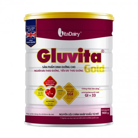Sữa GLUVITA GOLD bổ sung dinh dưỡng cho người đái tháo đường (900g)