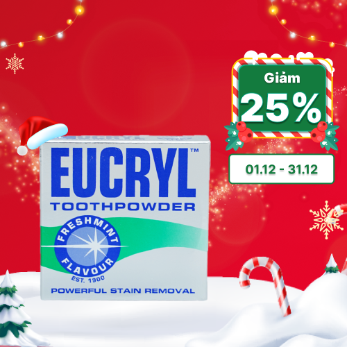 Bột Hỗ Trợ Tẩy Trắng Răng EUCRYL Toothpowder hũ 50g