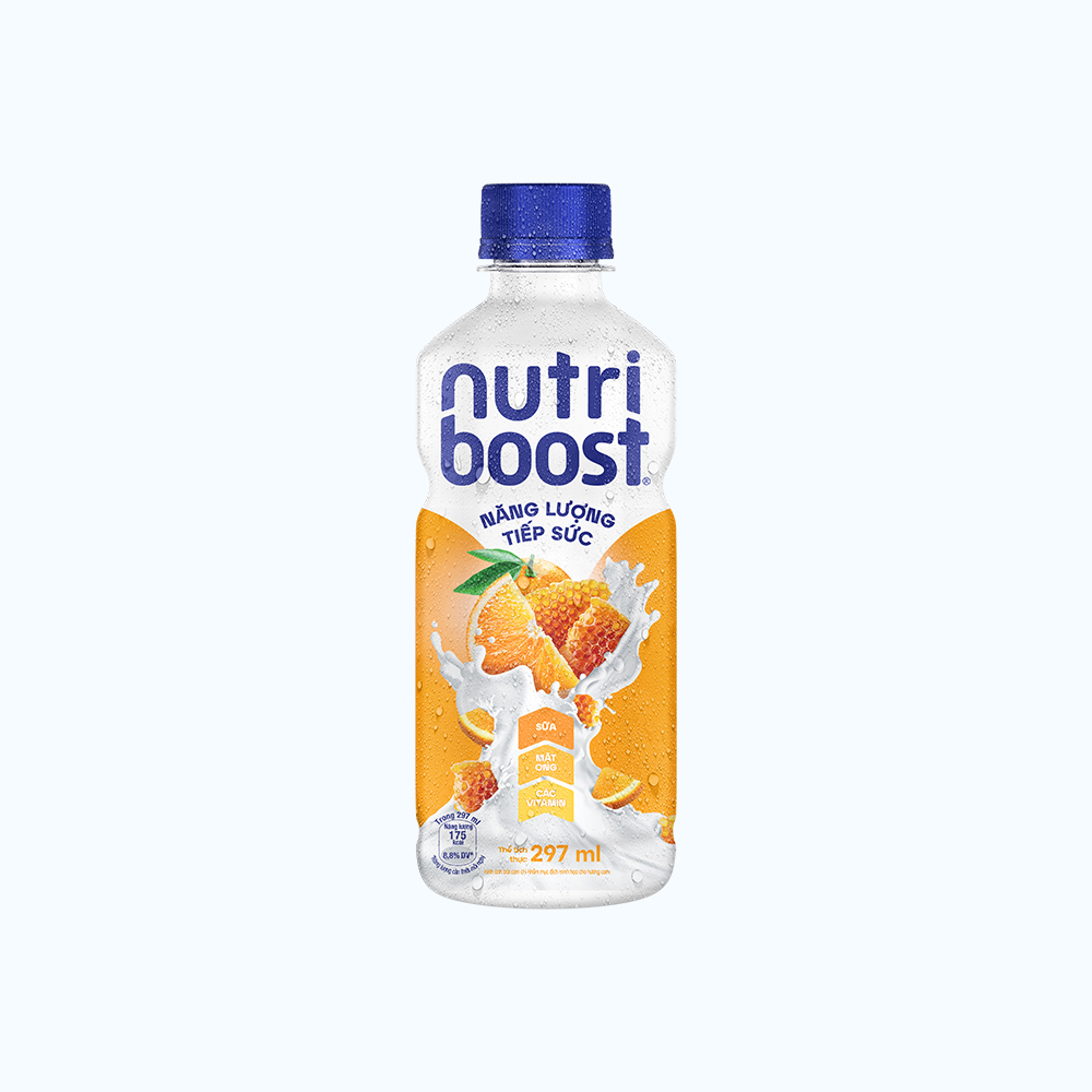 Sữa trái cây NUTRI BOOST hương cam giúp giải khát (297ml)