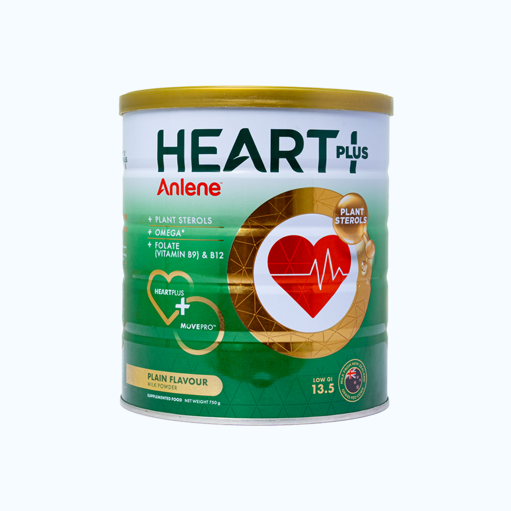 Sữa Anlene Heart Plus bổ sung dưỡng chất tốt cho tim mạch (Hộp 750g)