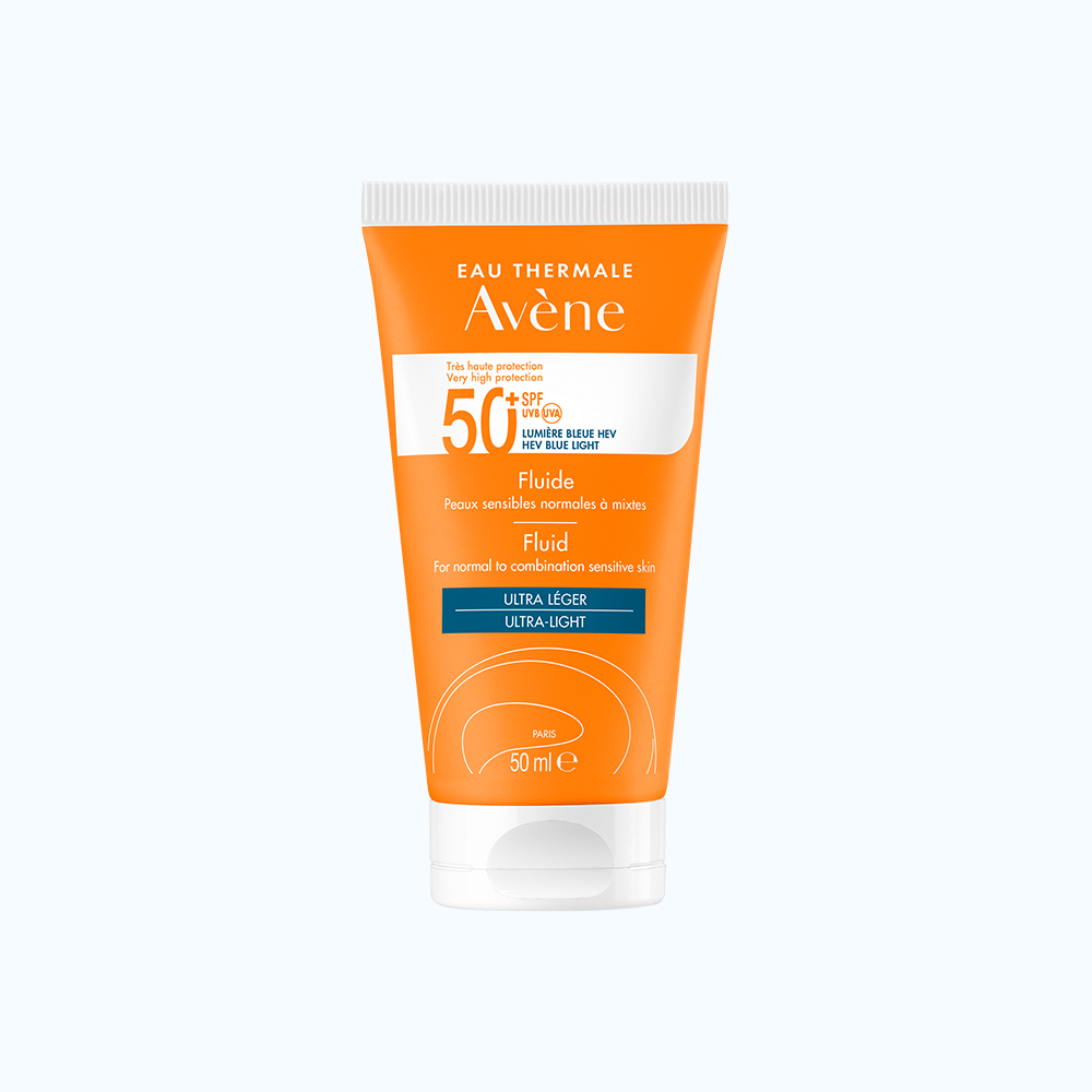 Kem chống nắng Eau Thermale Avène UV V.H Protection SPF50+ giúp bảo vệ khỏi tia UVA UVB cho da thường, hỗn hợp (50ml)
