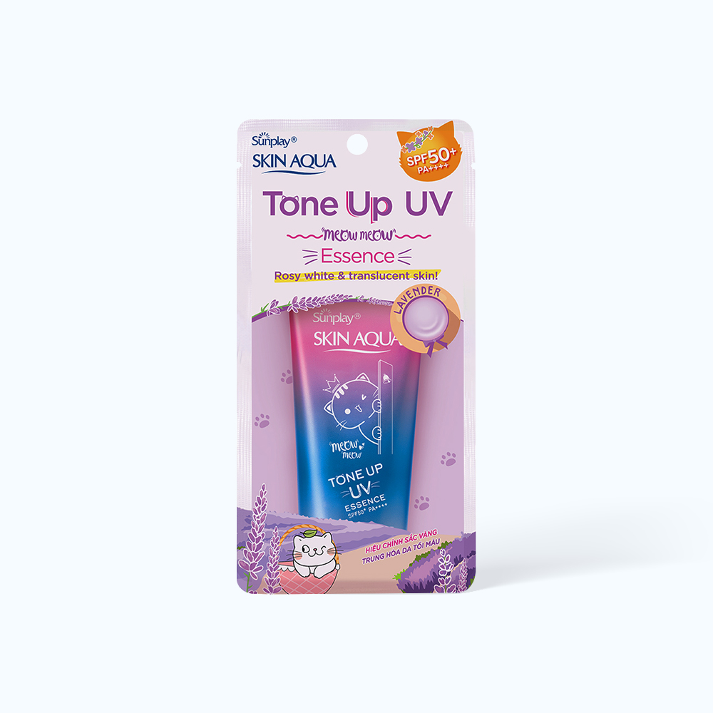 Kem chống nắng nâng tông Skin Aqua Tone up Lavender (Chai 50g)