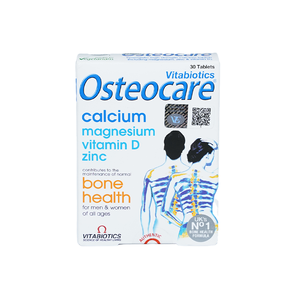 Viên uống Vitabiotics Osteocare (Hộp 30 viên) giúp hỗ trợ xương chắc khỏe