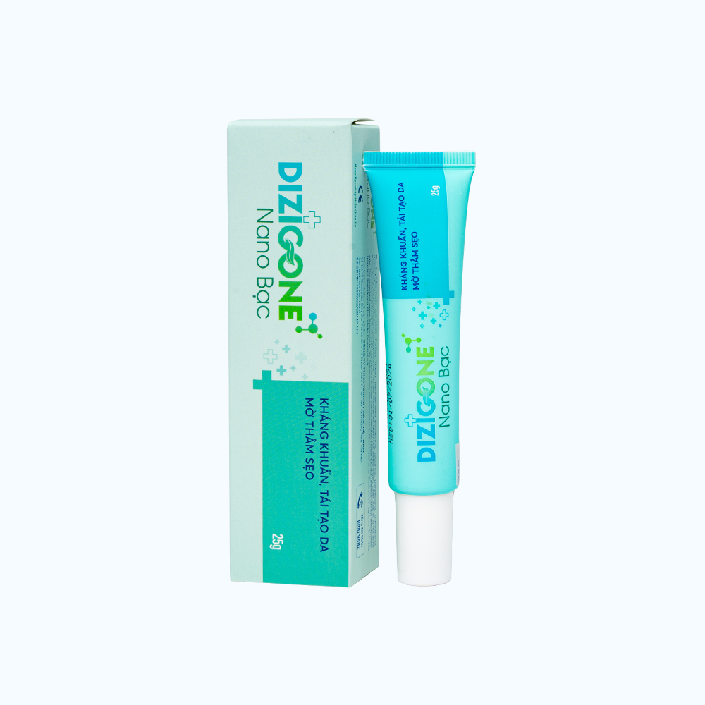 Kem bôi phục hồi da Dizigone Nano Bạc Terrapharm kháng khuẩn, dịu da, mờ thâm (25g)