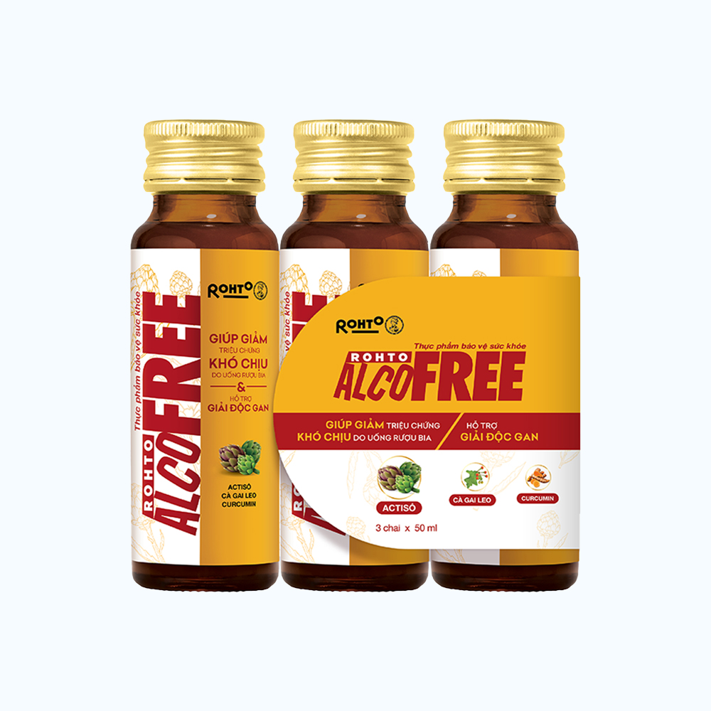 Thực phẩm bảo vệ sức khỏe Rohto Alcofree Giúp giảm các triệu chứng khó chịu do uống rượu bia, hỗ trợ
