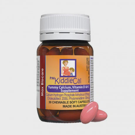 Thuốc KiddieCal Catalent bổ sung canxi và vitamin D (30 viên)