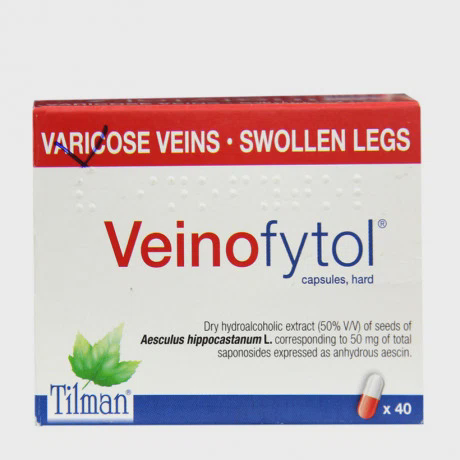 Thuốc Veinofytol 50MG Tilman trị suy tĩnh mạch mãn tính nhẹ (4 vỉ x 10 viên)