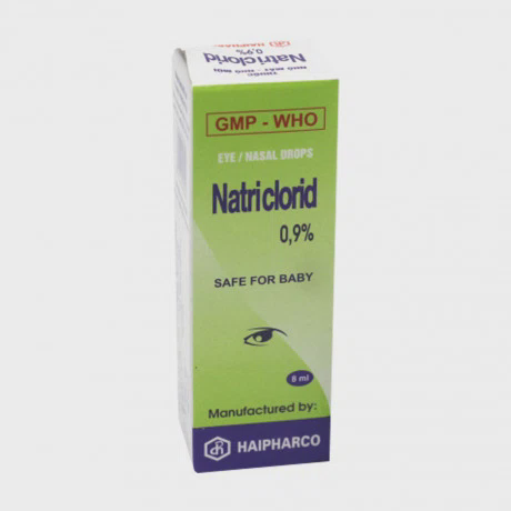 Thuốc nhỏ mũi Natri clorid 0,9% giảm nghẹt mũi, viêm mũi dị ứng (Chai 10ml)