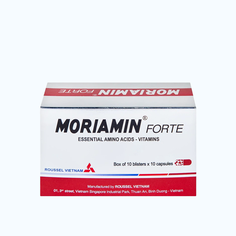 Viên nang Moriamin Forte bổ sung vitamin, duy trì và phục hồi sức khỏe (10 vỉ x 10 viên)