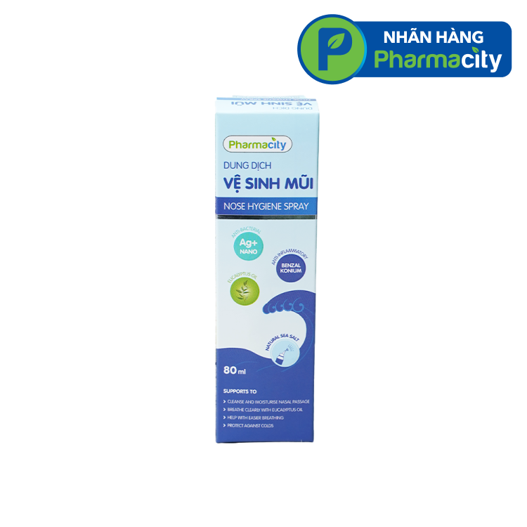 Dung Dịch Vệ Sinh Mũi Nose Hygiene Spray (80Ml) - Làm Sạch Nhẹ Nhàng