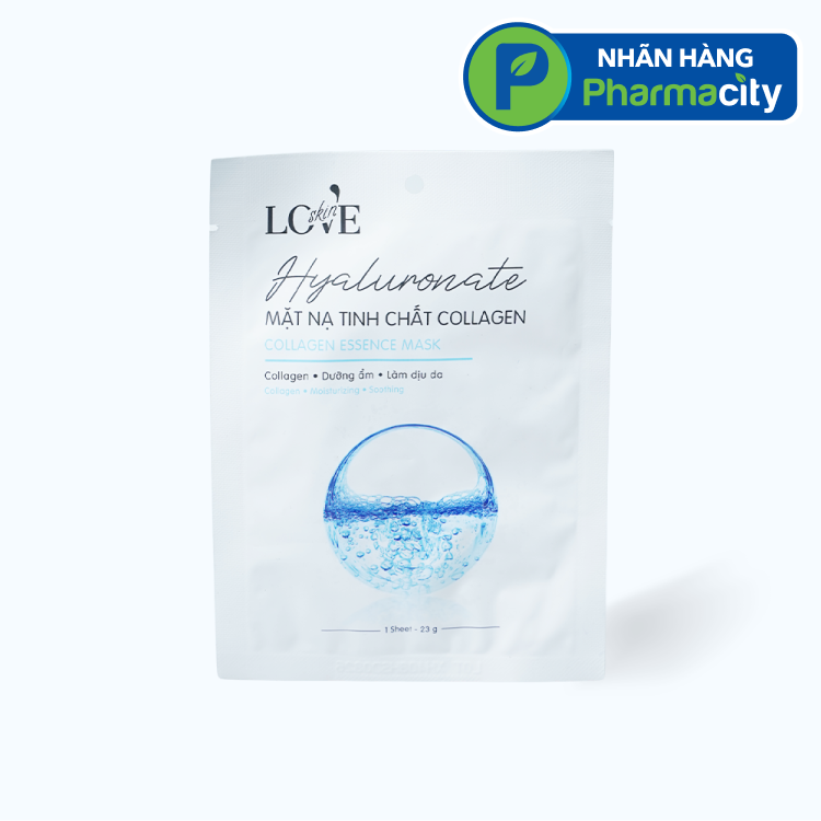 Mặt nạ tinh chất collagen Hyaluronate giúp dưỡng trắng và mịn da (Miếng 23g)