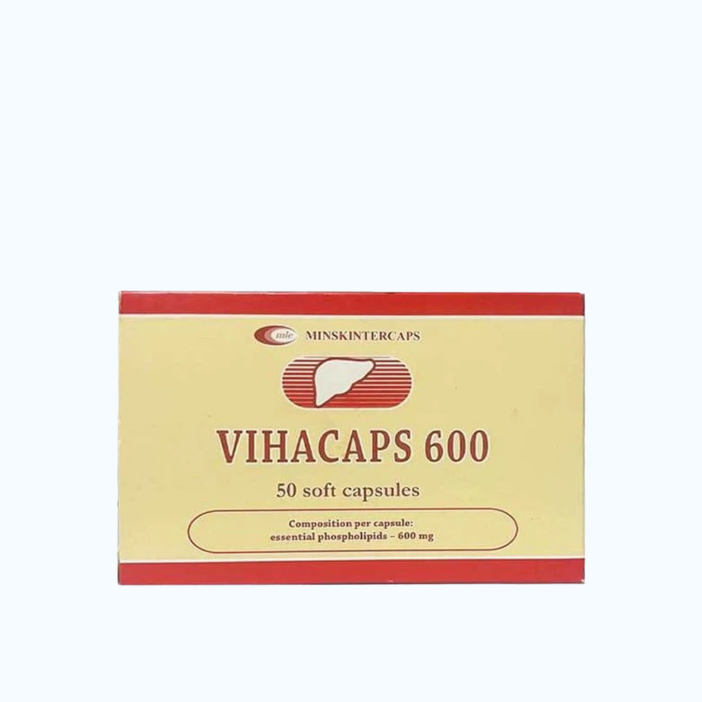 Thuốc Vihacaps 600mg cải thiện triệu chứng bệnh lý gan (5 vỉ x 10 viên)
