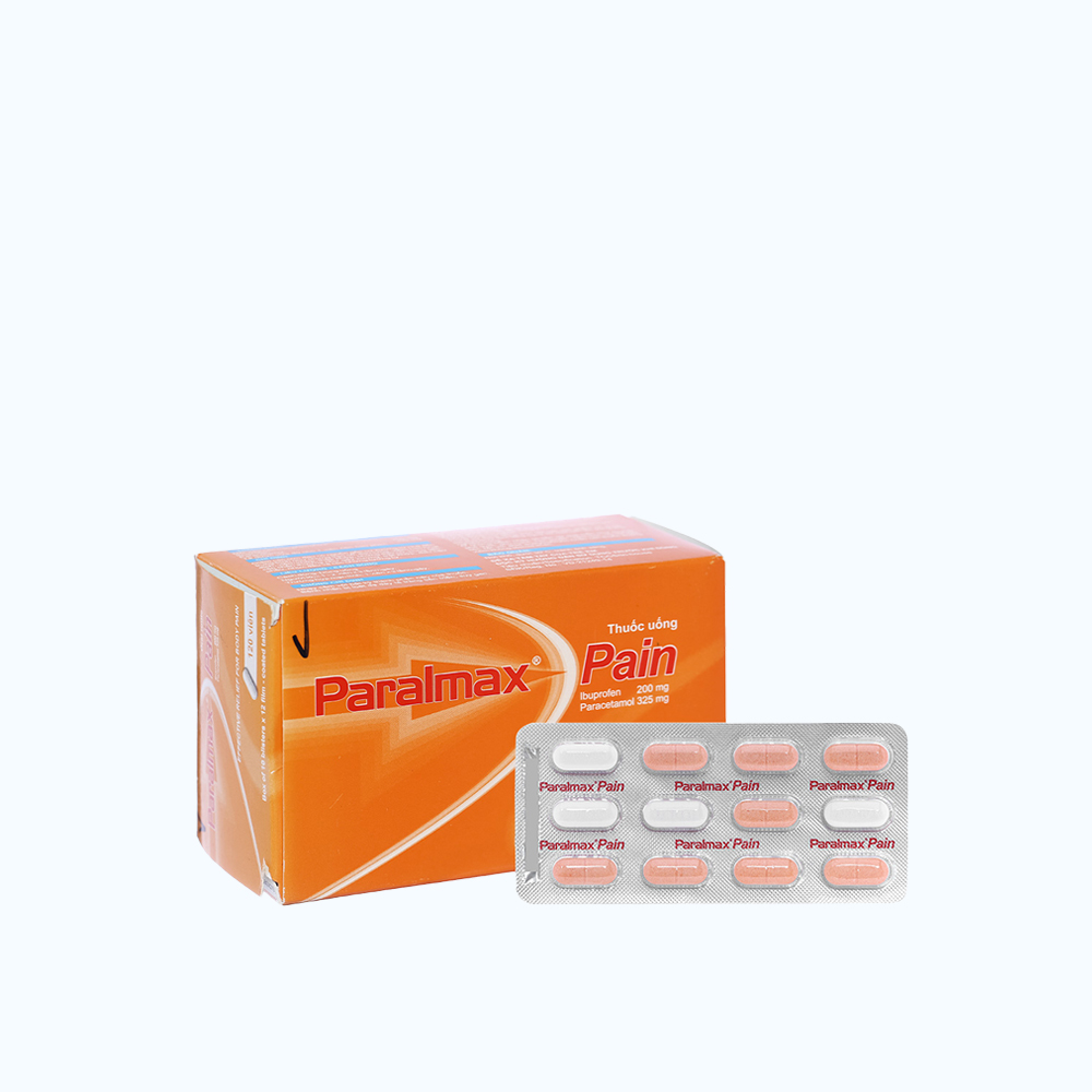 Thuốc Pain 200mg/325mg giảm đau cơ xương và hạ sốt (15 vỉ x 12 viên)