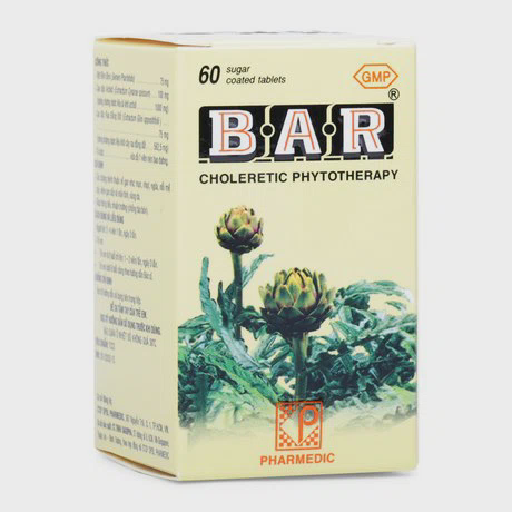 Thuốc BAR hỗ trợ các bệnh lý về gan, mật, nhuận trường (Chai 60 viên)
