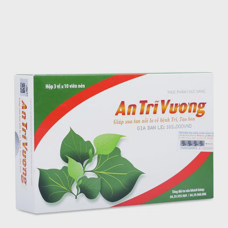 Viên uống An Trĩ Vương (hộp 30 viên) hỗ trợ điều trị bệnh trĩ và táo bón
