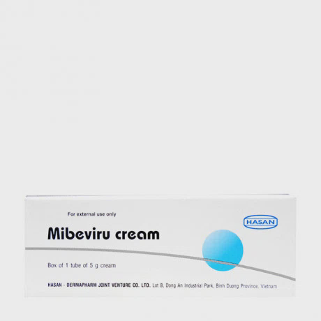Mibeviru Cream điều trị nhiễm Herpes simplex trên da (Tuýp 5g)