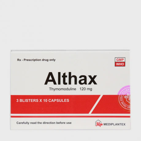 Thuốc Althax 120mg điều trị viêm mũi, nhiễm khuẩn hô hấp (3 vỉ x 10 viên)