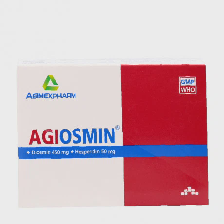 Agiosmin trị suy giãn tĩnh mạch mạn tính, trĩ cấp và trĩ mạn (4 vỉ x 15 viên)