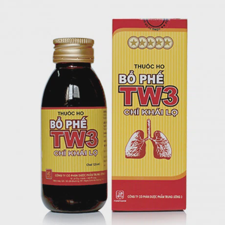 Siro Bổ phế TW3 trị ho, tiêu đờm, viêm họng, viêm phế quản (Chai 125ml)