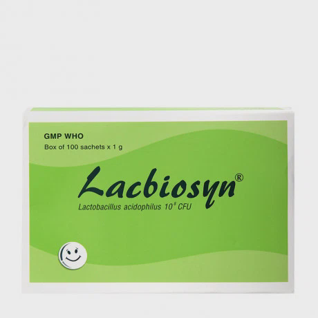 Thuốc bột Lacbiosyn bổ sung lợi khuẩn, điều trị phụ trợ tiêu chảy (100 gói x 1g)