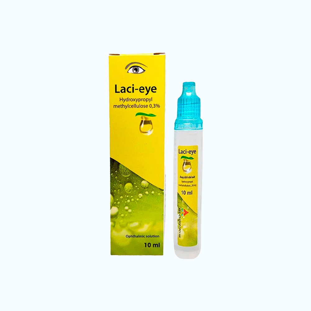 Thuốc Laci-eye 0.3% làm dịu các cảm giác khô mắt, cay, ngứa, cộm (Chai 10ml)