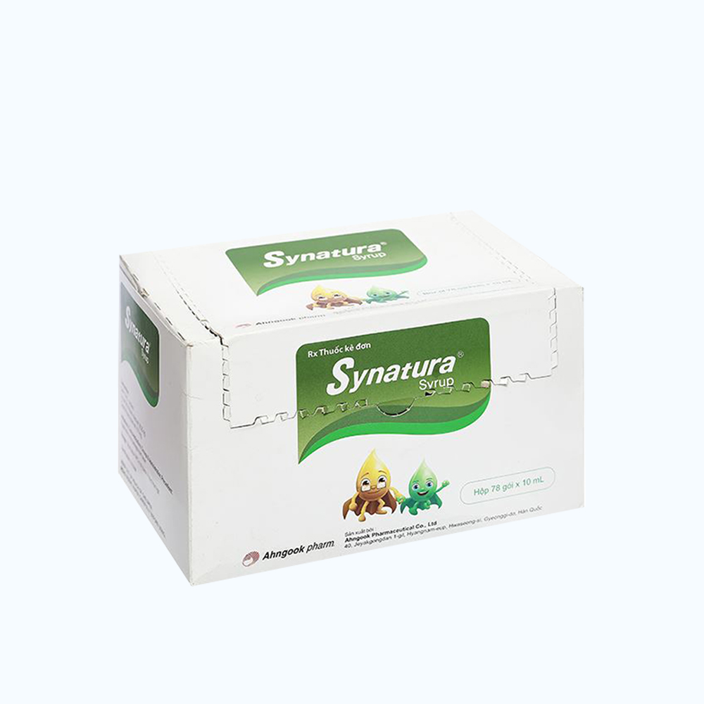 Siro Synatura Syrup điều trị nhiễm khuẩn hô hấp, viêm phế quản