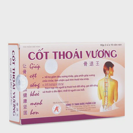 Viên uống Cốt Thoái Vương (3 Vỉ x 10 Viên) giúp xương khớp chắc khỏe