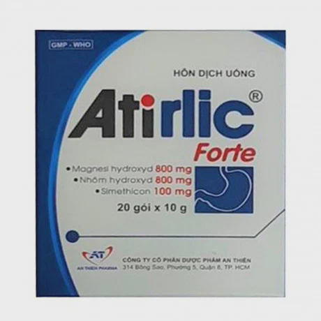 Hỗn dịch uống Atirlic giảm trào ngược dạ dày và tăng acid dịch vị (20 gói x 10g)