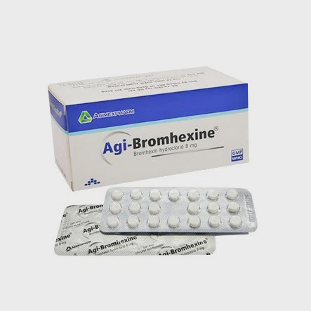 Thuốc Agi-Bromhexine 8mg điều trị viêm đường hô hấp (Hộp 10 vỉ x 20 viên)
