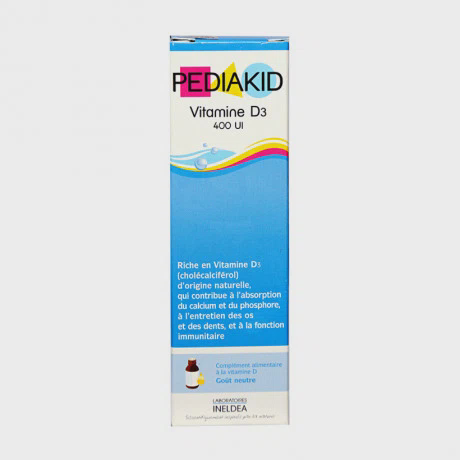 Siro Pediakid Vitamin D3 hỗ trợ tăng hấp thụ Canxi (Chai 20 ml)
