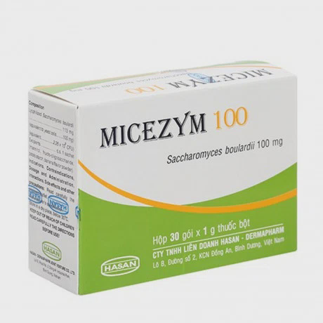 Micezym 100mg hỗ trợ phòng và điều trị tiêu chảy (hộp 30 gói)