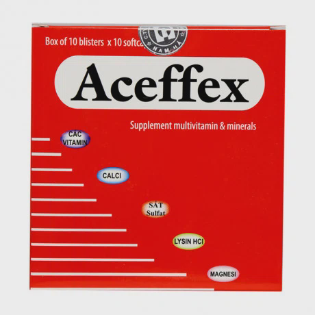 Thuốc Aceffex cung cấp vitamin và khoáng chất (Hộp 10 vỉ x 10 viên)