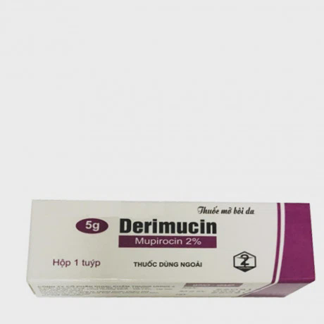 Derimucin 0.1g điều trị viêm da có mủ, viêm nang lông (tuýp 5g)